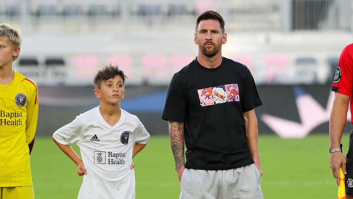 Thiago Messi brille avec 11 buts lors d-un match de jeunes