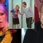 Tim Lovejoy et Helen Chamberlain sur le segment controversé Soccerette