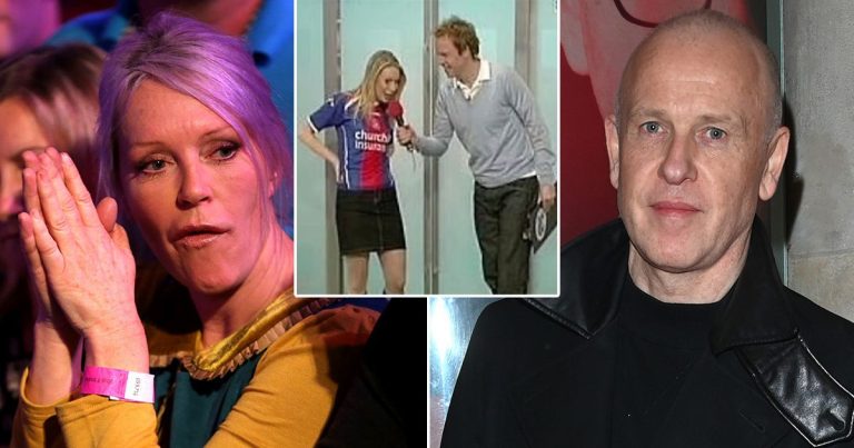 Tim Lovejoy et Helen Chamberlain sur le segment controversé Soccerette