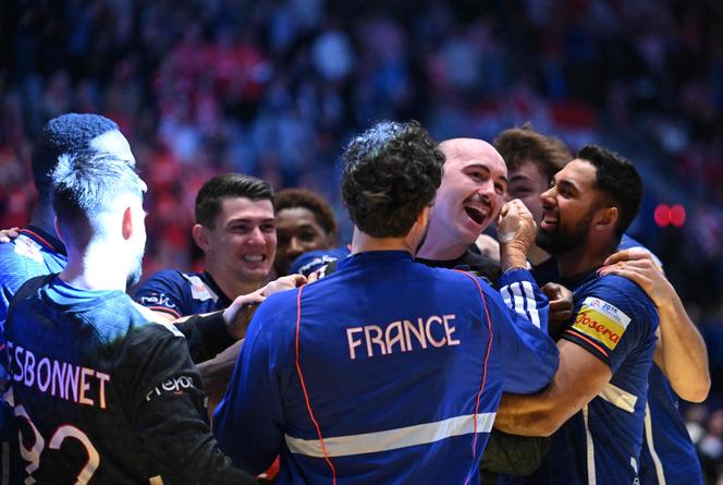 Les joueurs de l'équipe de France de handball