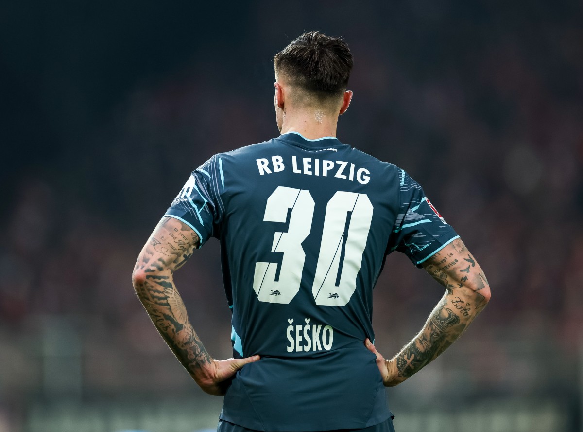 Benjamin Sesko en action pour RB Leipzig contre Union Berlin