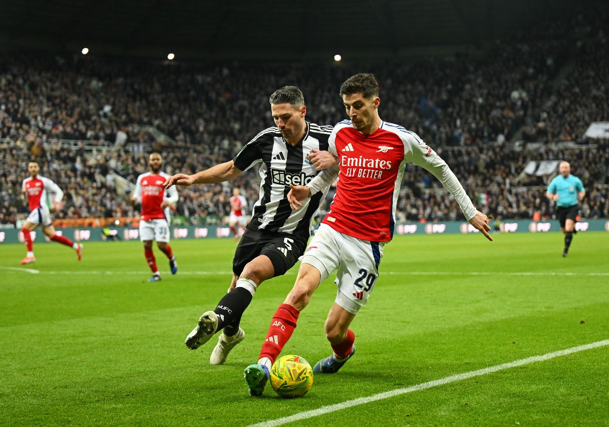 Kai Havertz en action pour Arsenal contre Newcastle