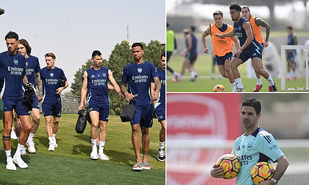 Arsenal entraînement à Dubaï