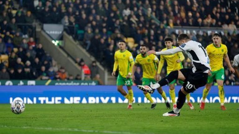 Norwich City contre Derby County