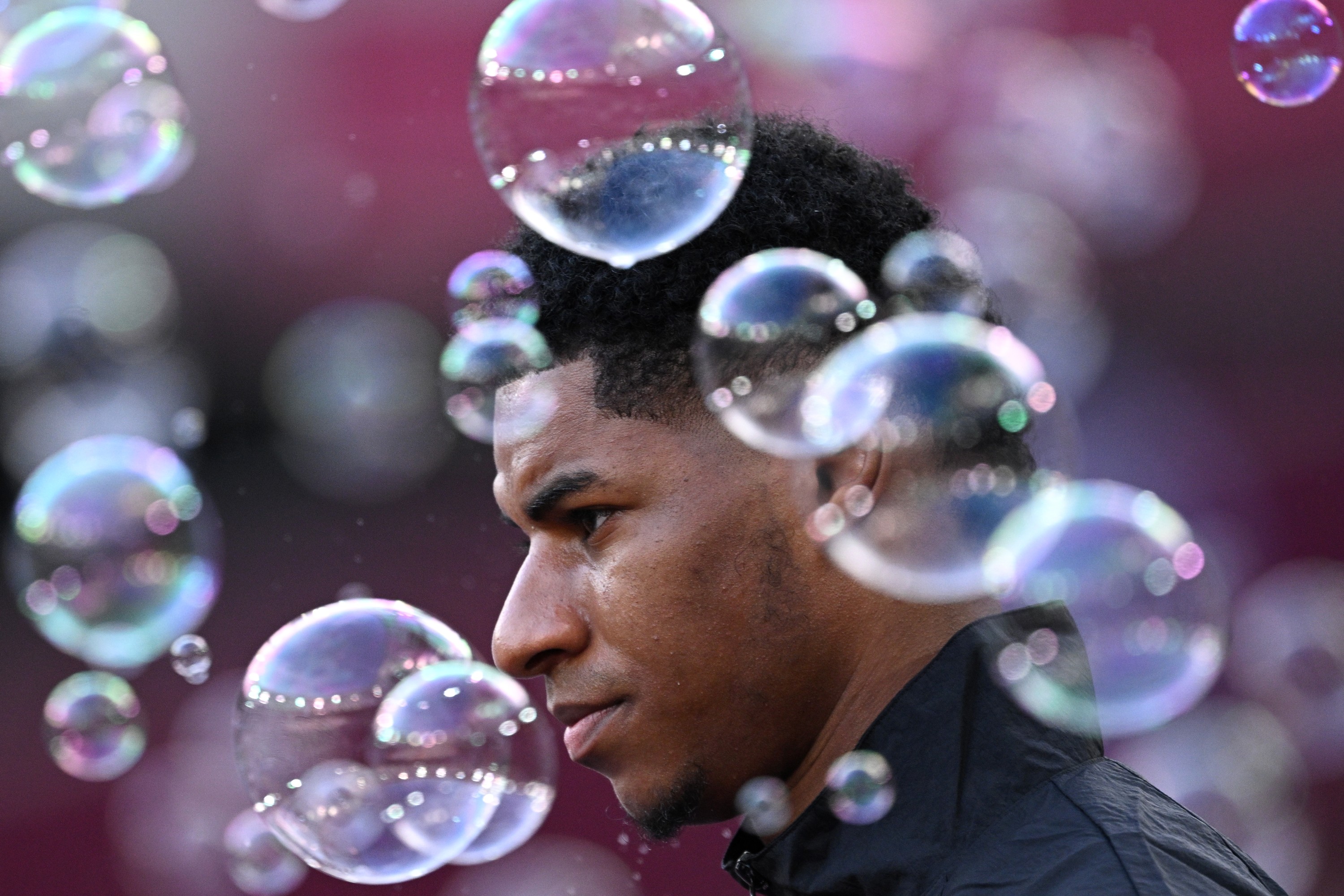 Marcus Rashford lors du match de Premier League entre West Ham United FC et Manchester United