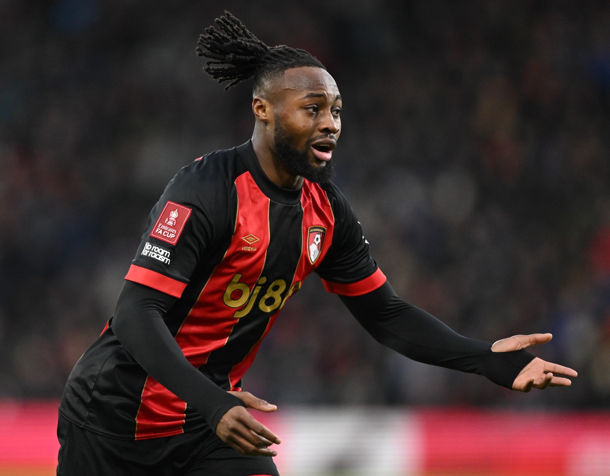 Antoine Semenyo durant un match avec AFC Bournemouth