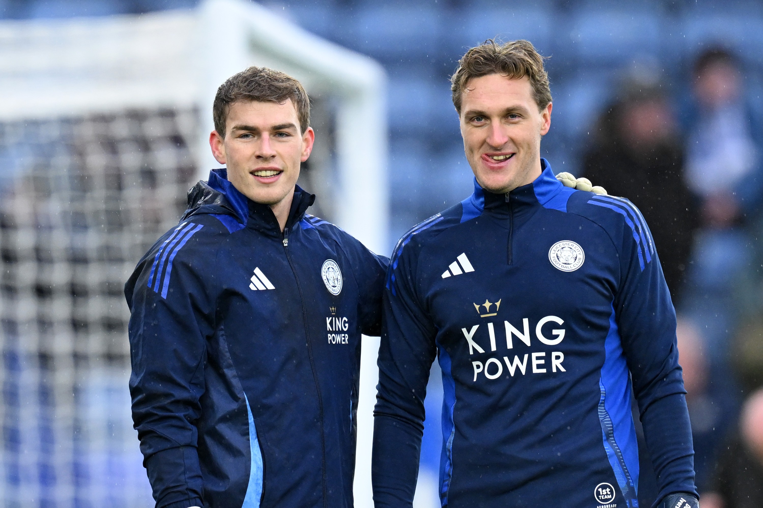 Mads Hermansen et Daniel Iversen de Leicester City (G-D)