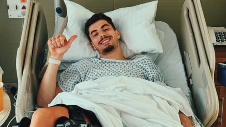 Havertz a partagé une photo depuis son lit d'hôpital