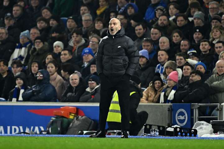 Enzo Maresca sur le banc de Chelsea