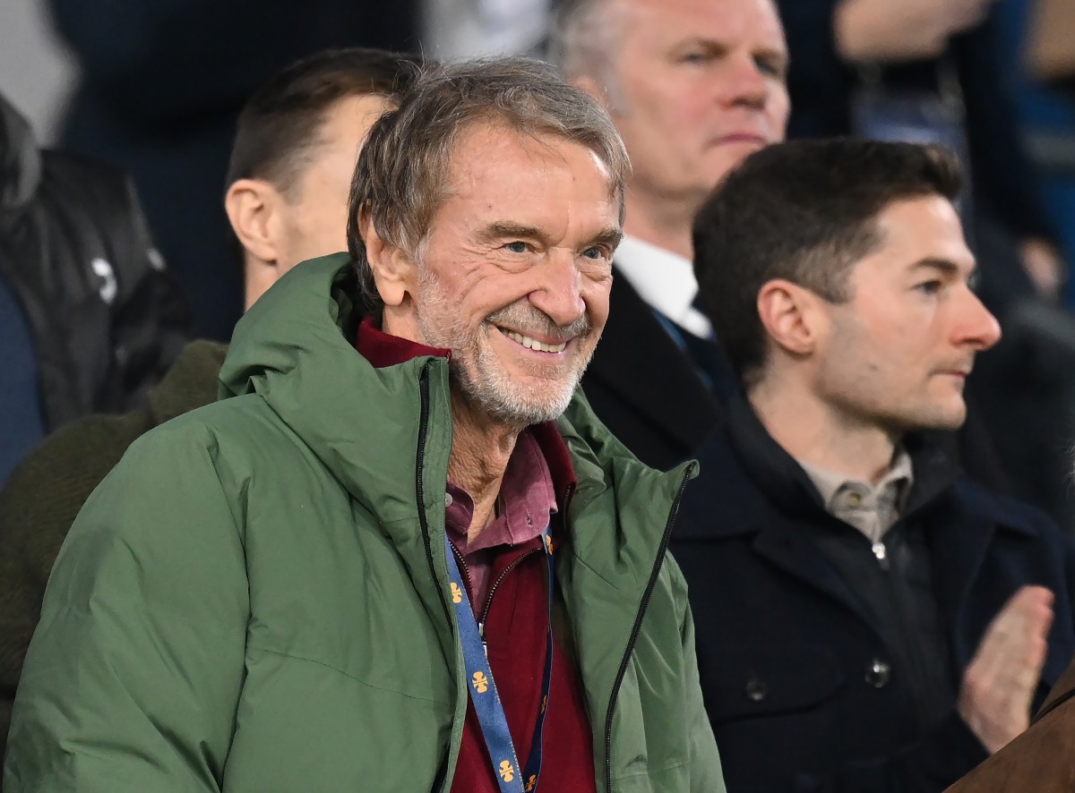 Sir Jim Ratcliffe watching Man City vs Man United