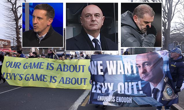 Manifestation des fans de Tottenham contre Daniel Levy