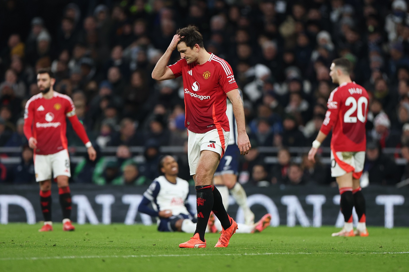 Harry Maguire en action avec Manchester United