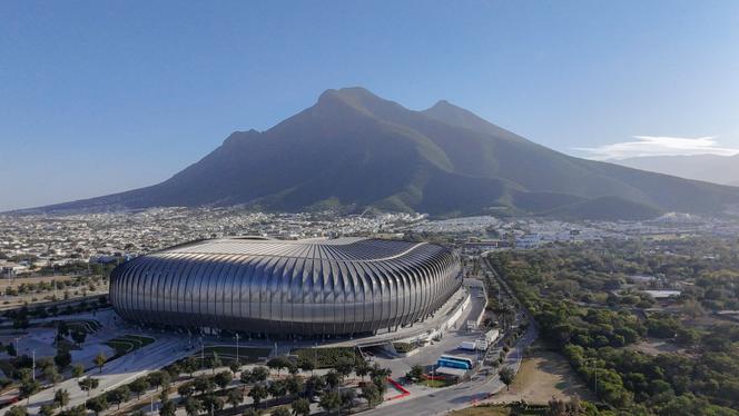 Le stade BBVA à Guadalupe (Mexique) sera l’un des sites qui accueillera la Coupe du monde de football en 2026.