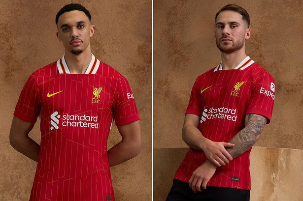 Liverpool home shirt for the 2024/2025 season