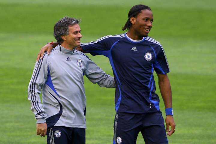 Didier Drogba et José Mourinho