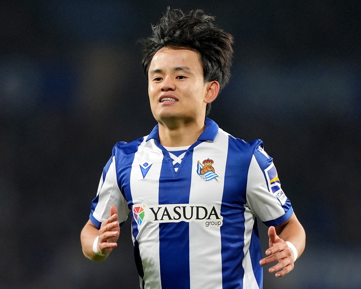 Takefusa Kubo en action pour la Real Sociedad