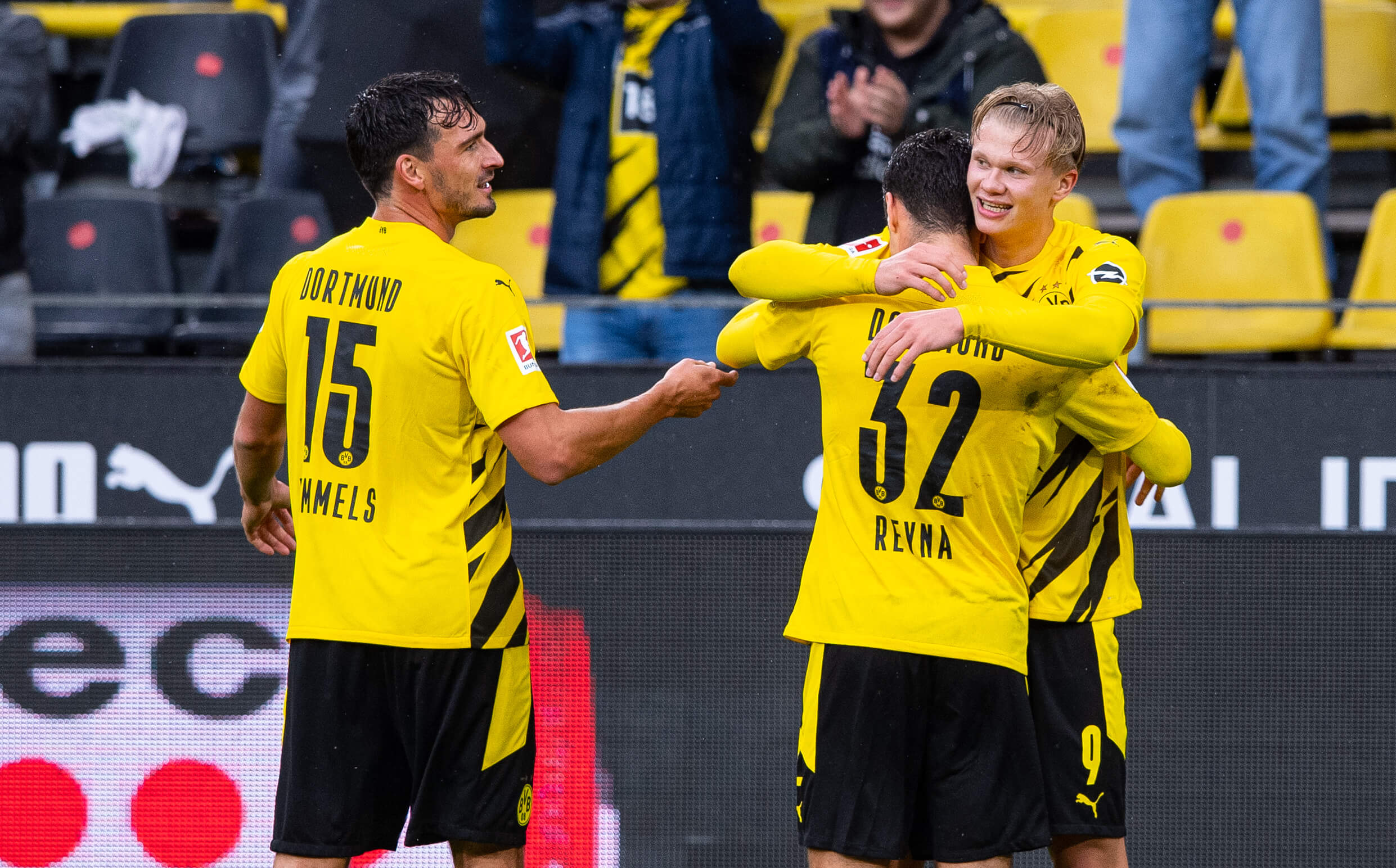 Gio Reyna lors d'un match avec Dortmund