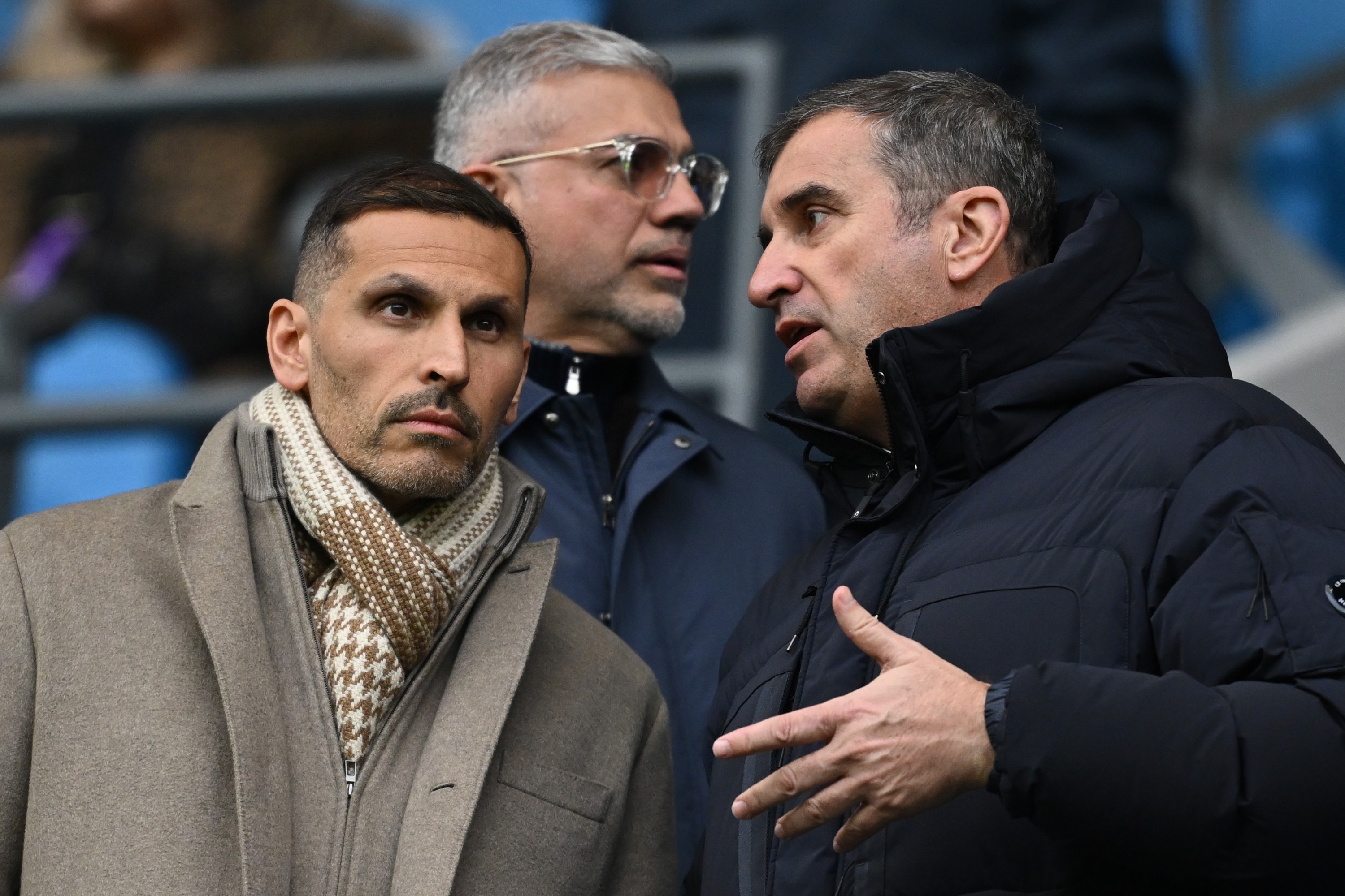 Khaldoun Al Mubarak et Ferran Soriano de Manchester City