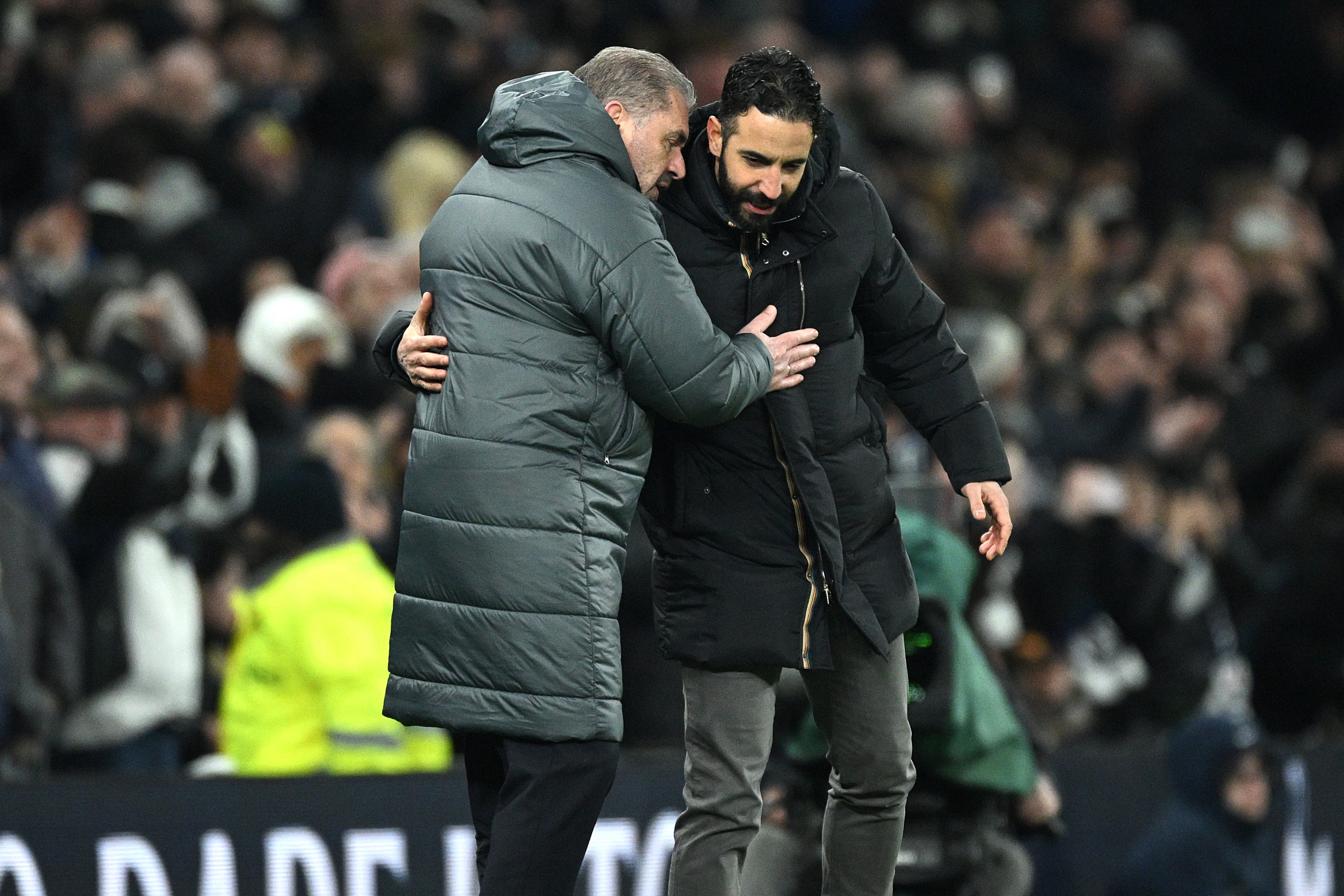 Ange Postecoglou et Ruben Amorim