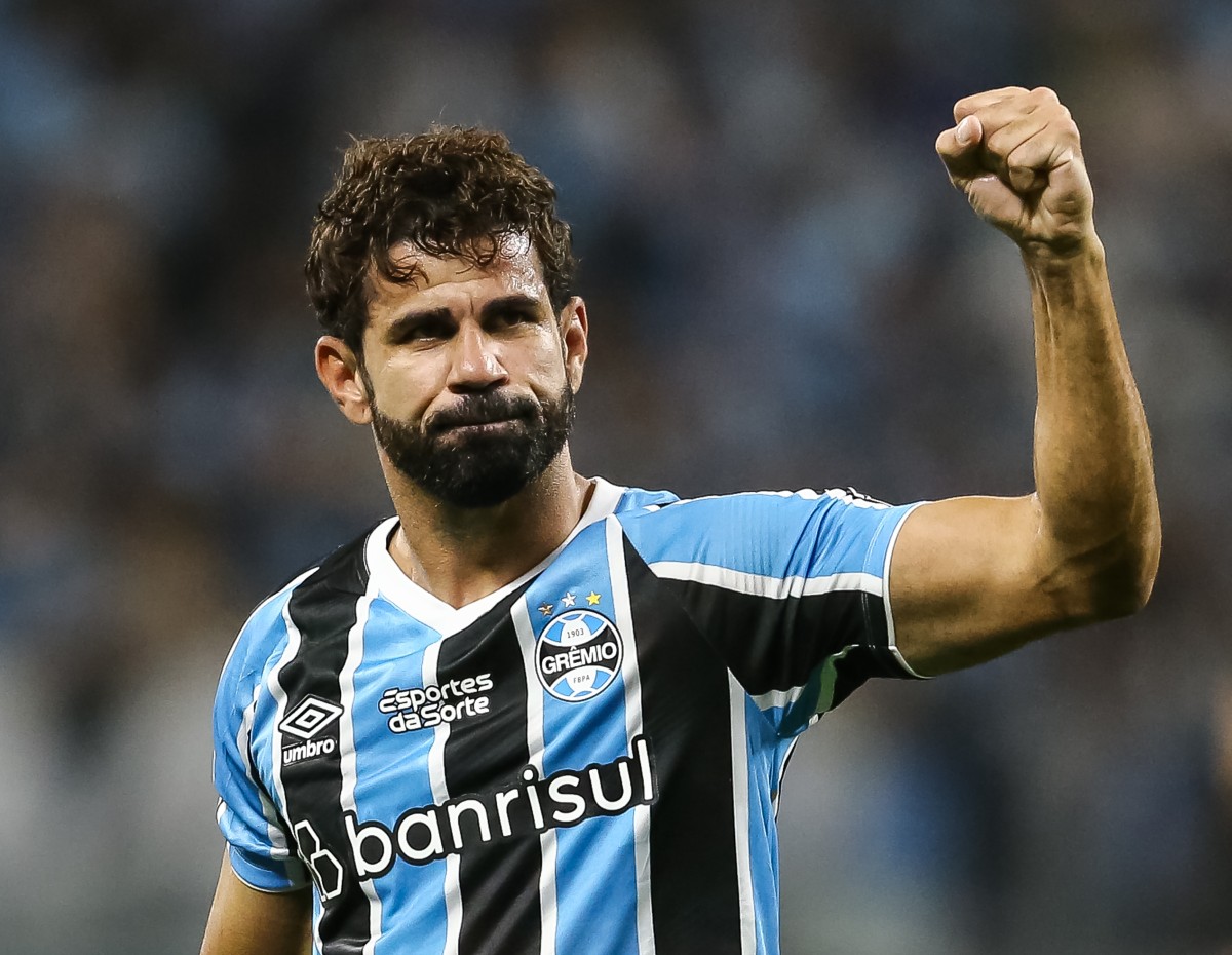 Diego Costa en action pour Gremio en septembre 2024