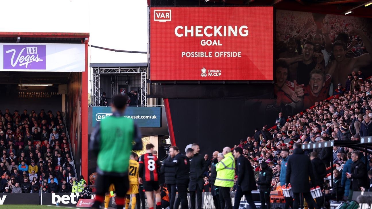 Bournemouth et Wolves - Un VAR record de 8 minutes en FA Cup