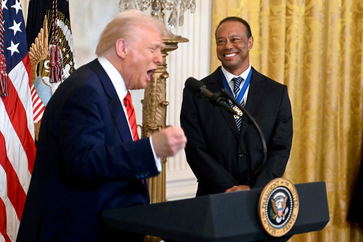 Donald Trump et Tiger Woods oeuvrent pour la fusion des circuits de golf