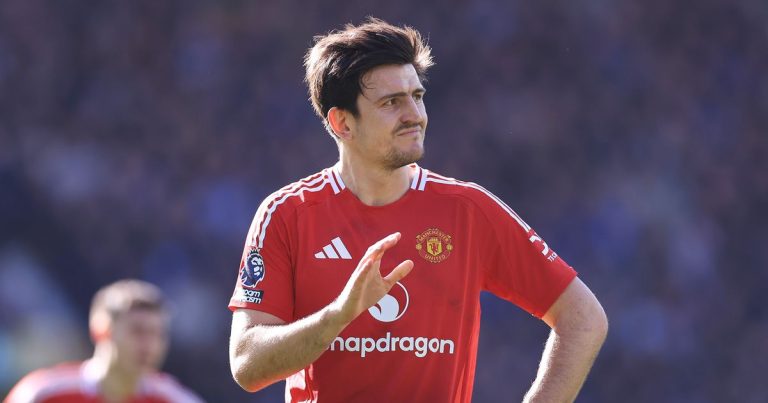 Maguire réagit à l-absence de penalty contre Everton