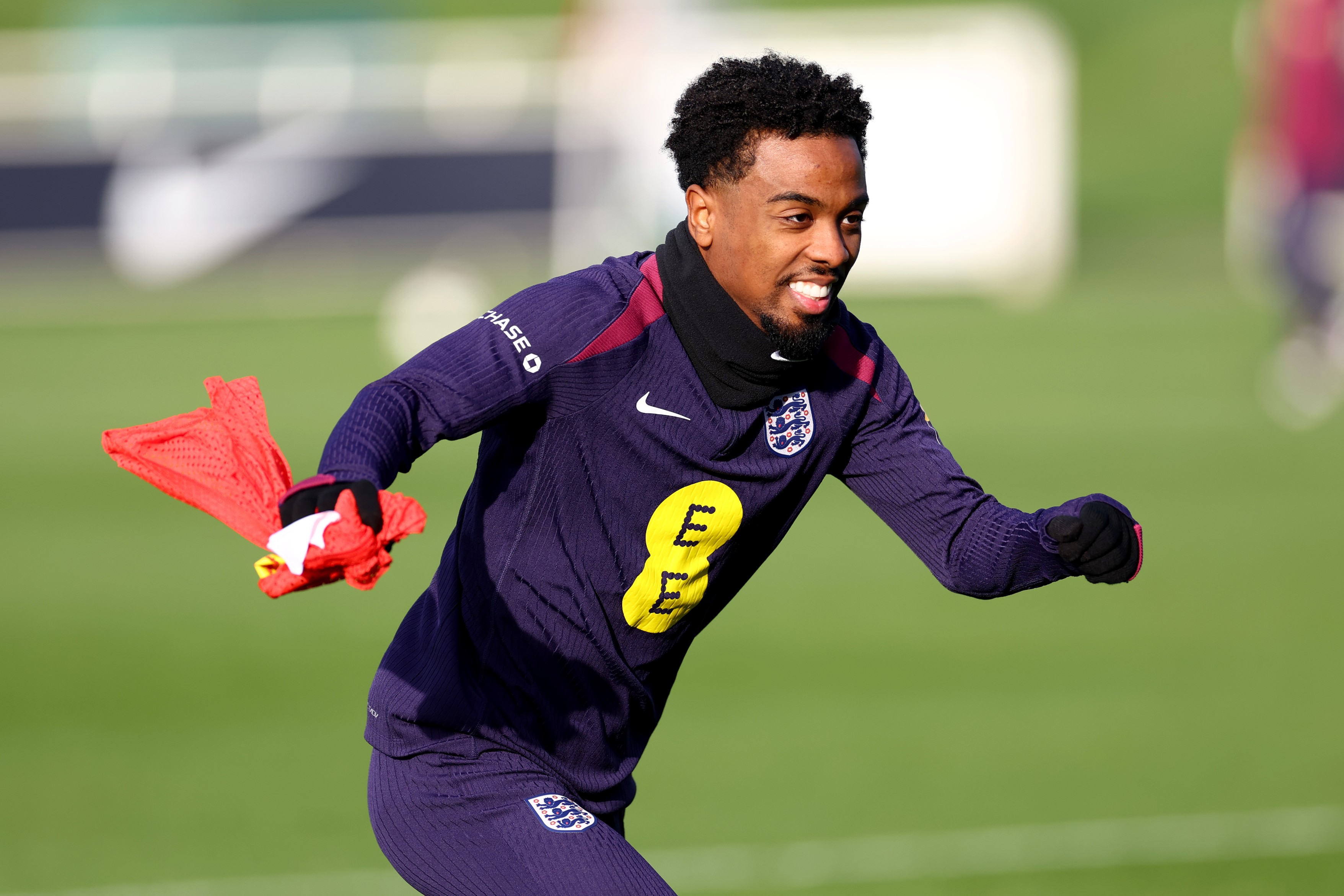 Angel Gomes de l'Angleterre lors d'une séance d'entraînement