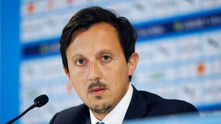 Pablo Longoria, le président de l'Olympique de Marseille, au Stade Vélodrome, le 4 août 2023.