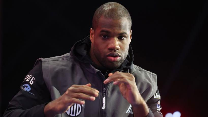 Daniel Dubois lors d'un entraînement ouvert