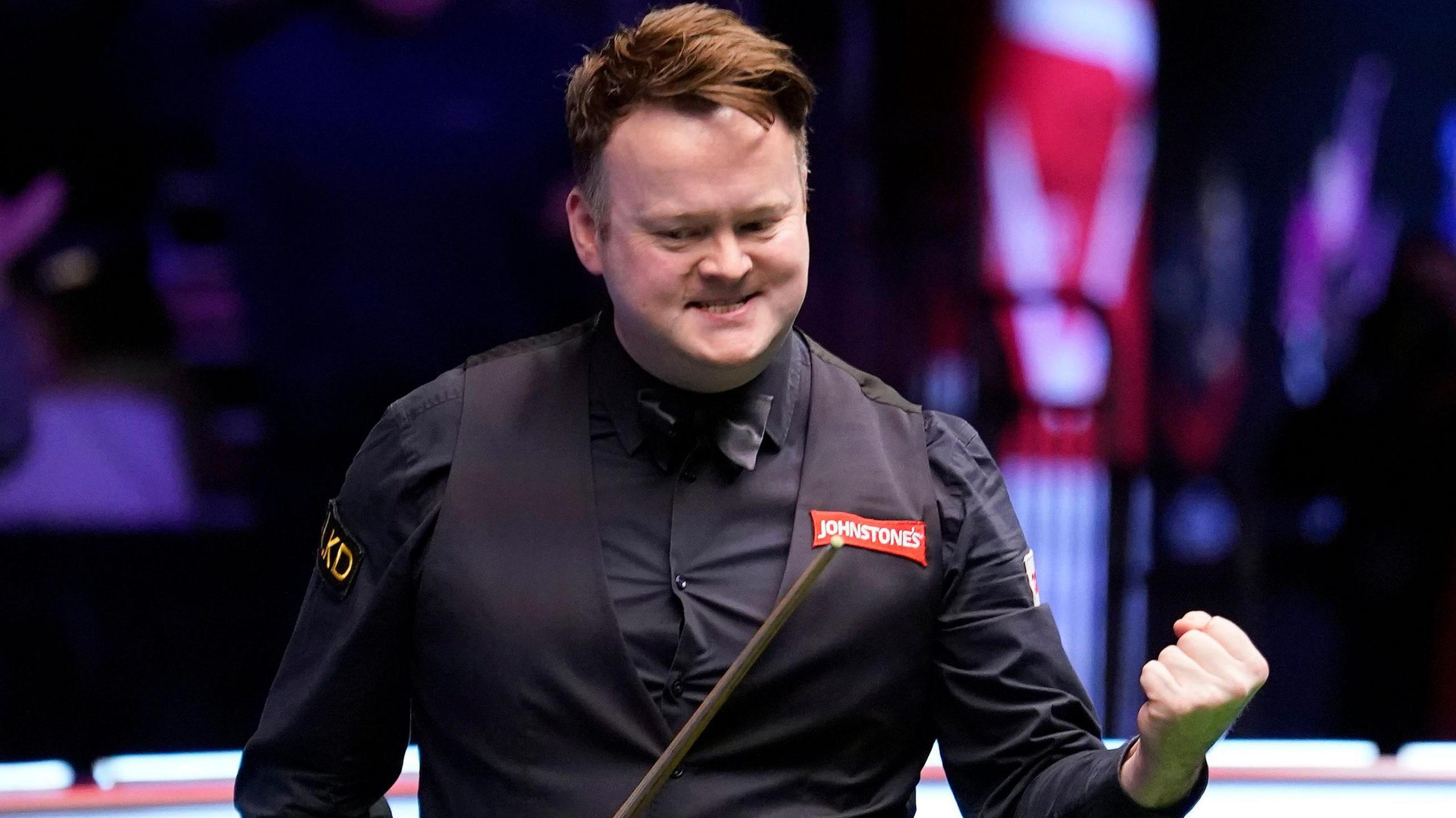 Shaun Murphy célèbre son 147 contre Mark Allen au Masters 2025