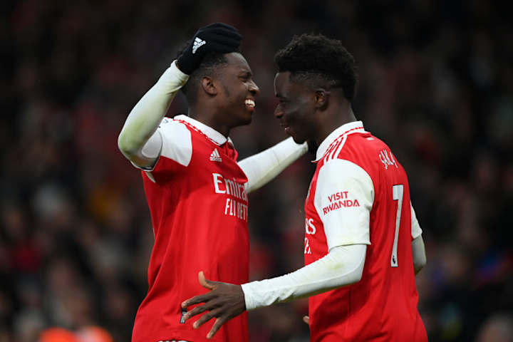 Eddie Nketiah, Bukayo Saka