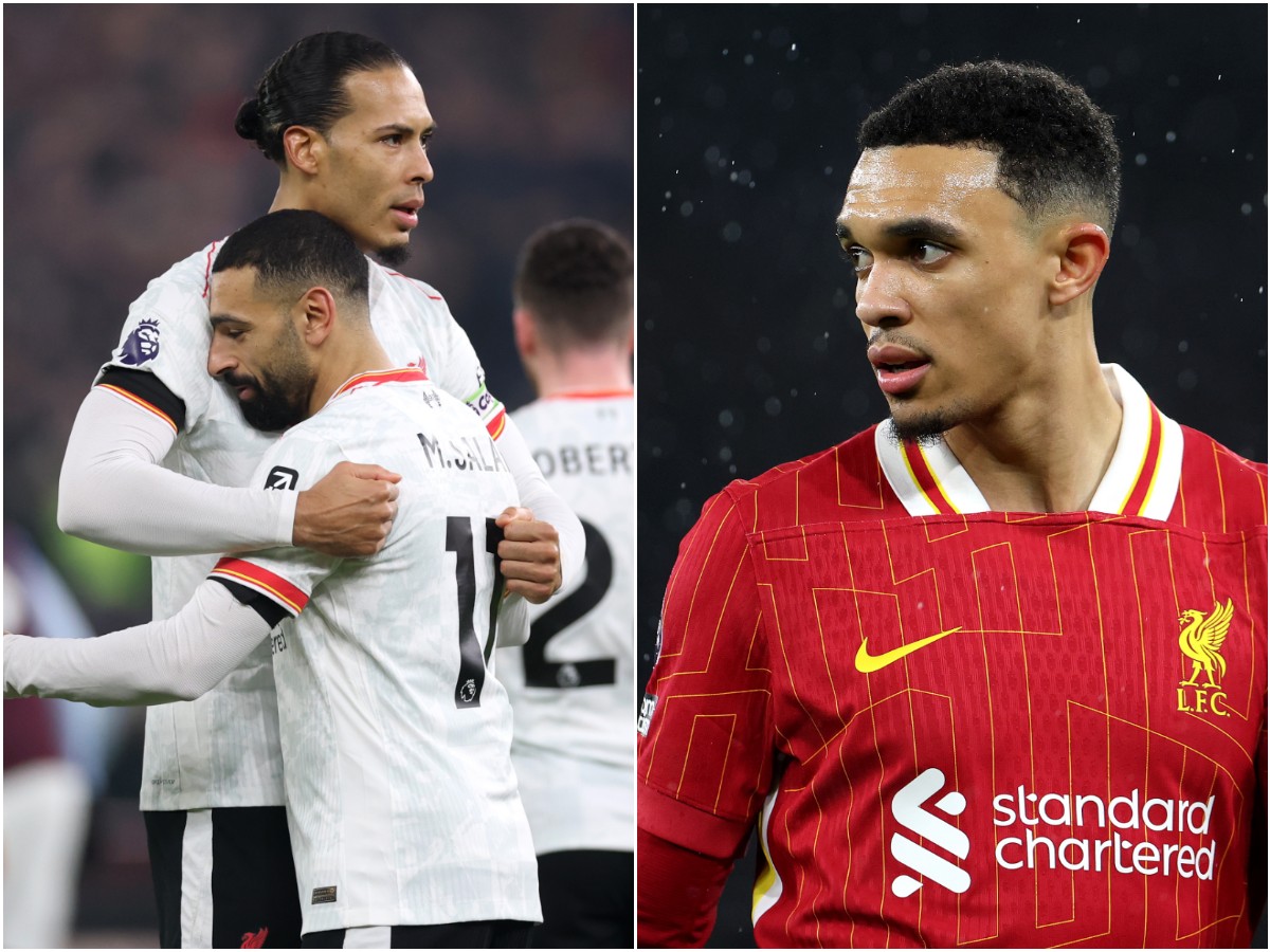 Virgil van Dijk, Mohamed Salah and Trent Alexander-Arnold