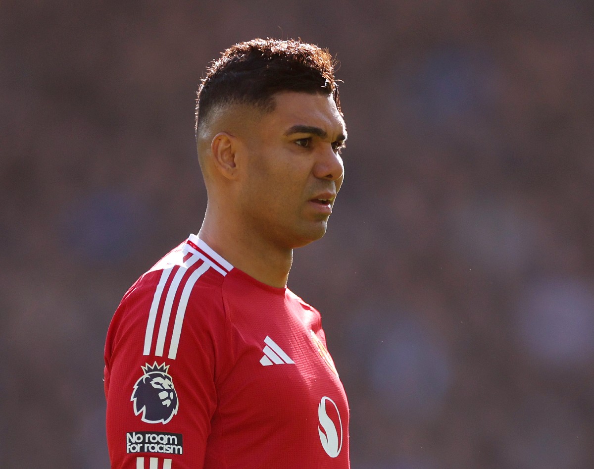 Casemiro lors d'un match pour Man Utd contre Everton