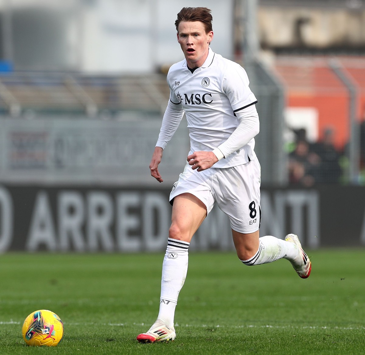 Scott McTominay lors d'un match avec Naples contre Como