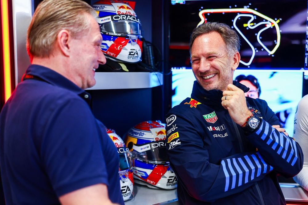 Jos Verstappen, Christian Horner, Team Principal, Red Bull Racing