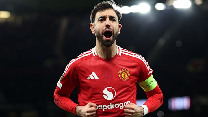 Bruno Fernandes avec Manchester United