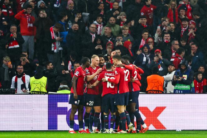 Match entre Lille et Feyenoord Rotterdam au stade Pierre-Mauroy de Villeneuve-d’Ascq