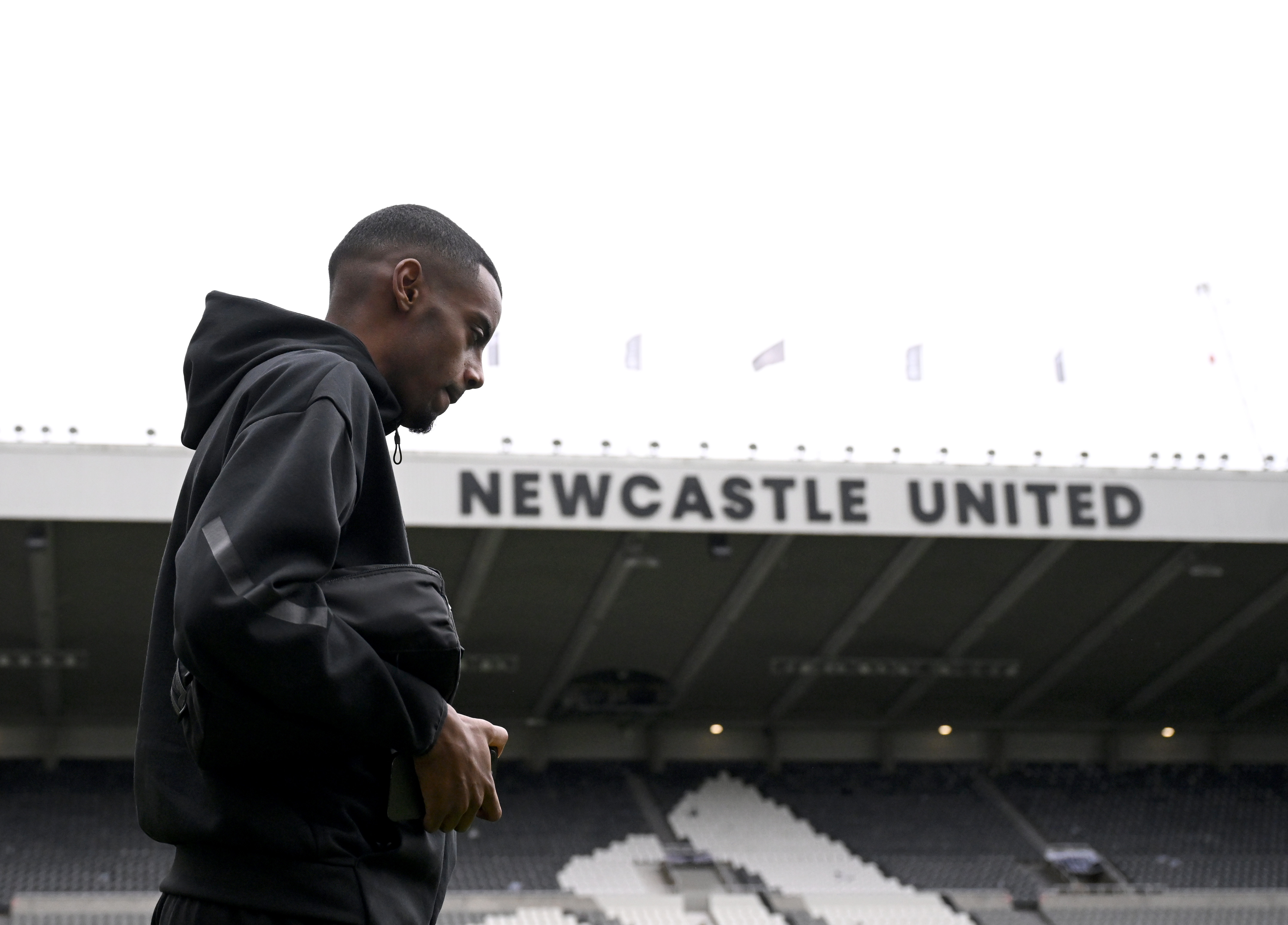 Newcastle United arrive au stade avant un match de Premier League