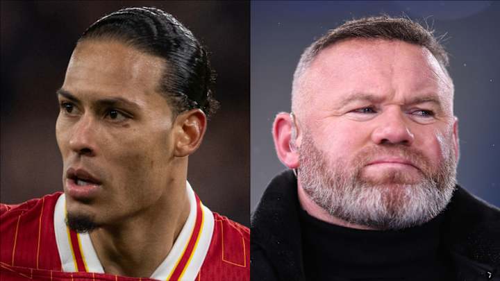 Virgil van Dijk et Wayne Rooney échangent des points de vue