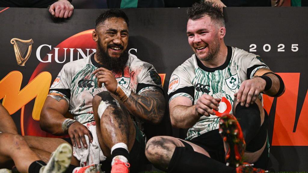 Bundee Aki and Peter O'Mahony