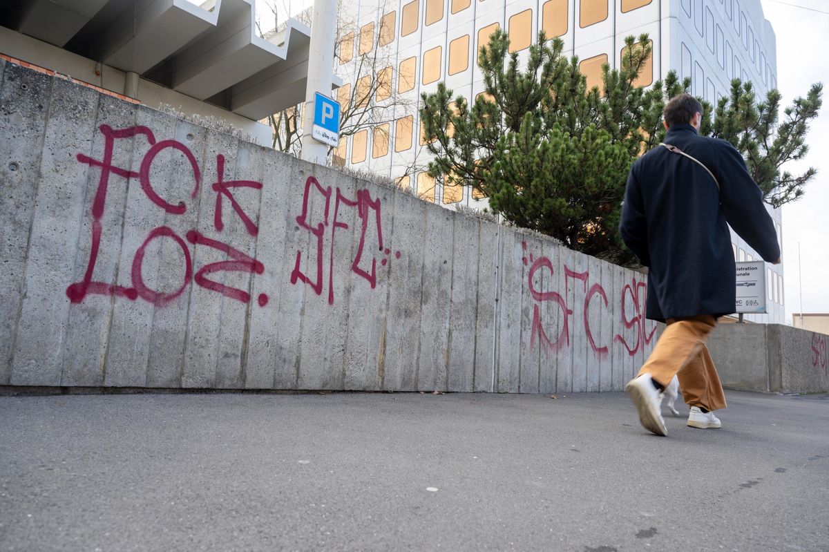 Tags et graffitis à Lausanne