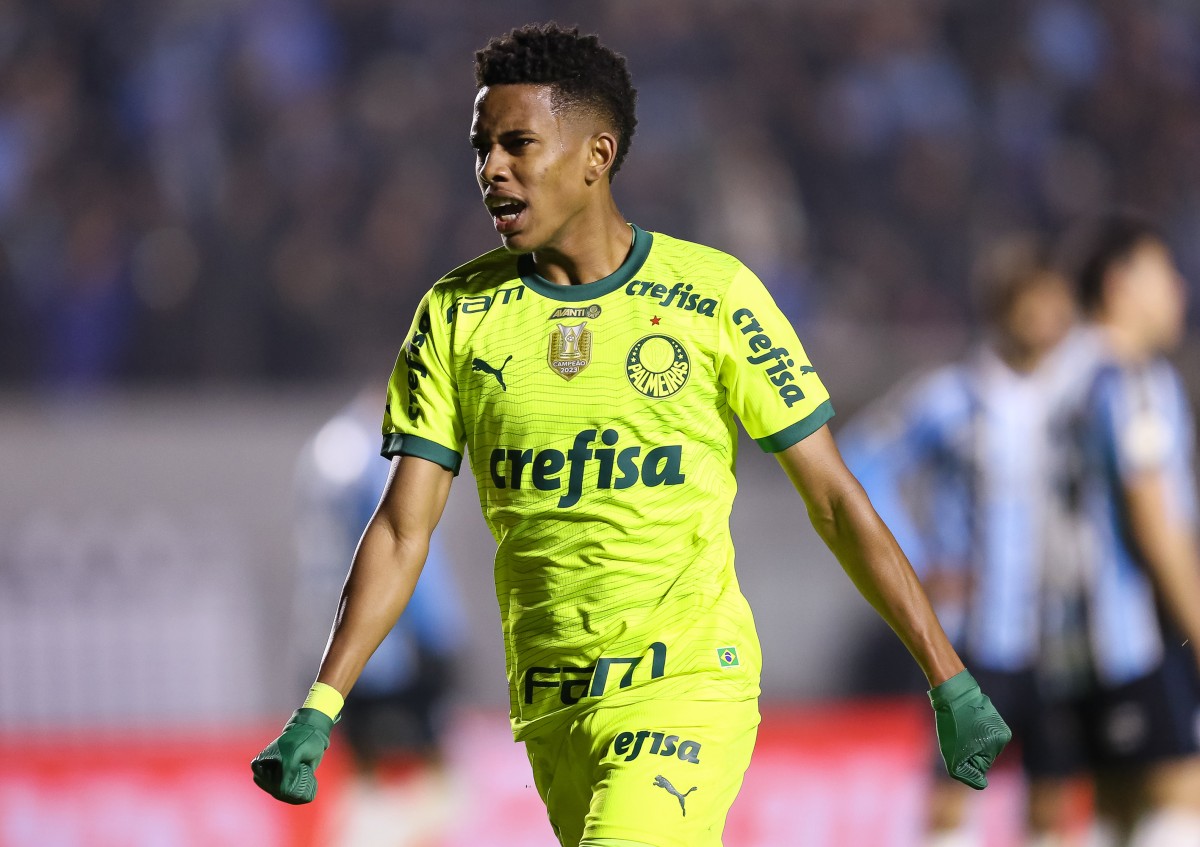 Estevao Willian célèbre un but pour Palmeiras