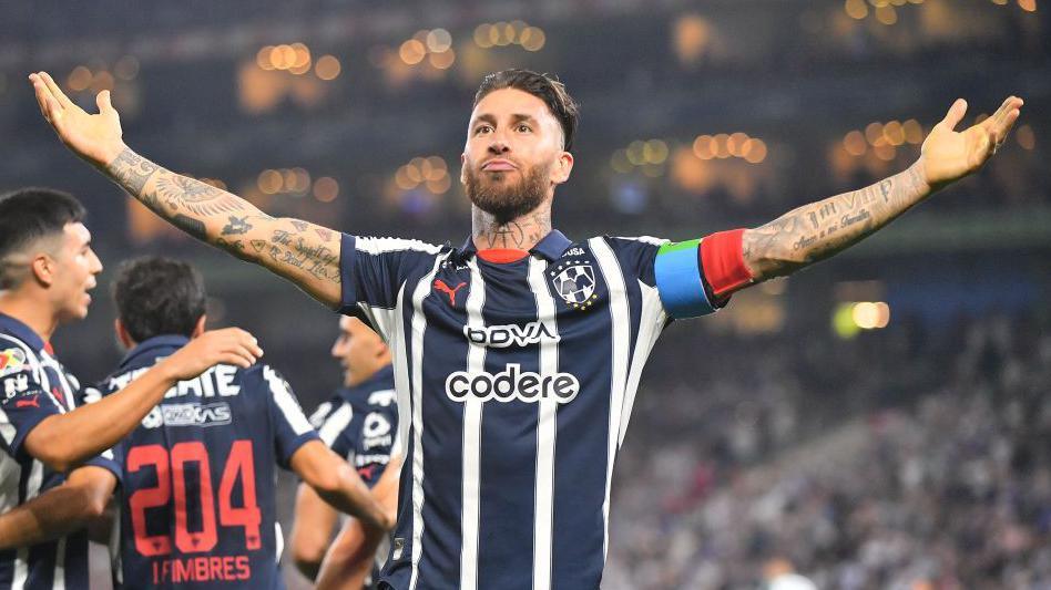 Sergio Ramos lors de son match avec Monterrey