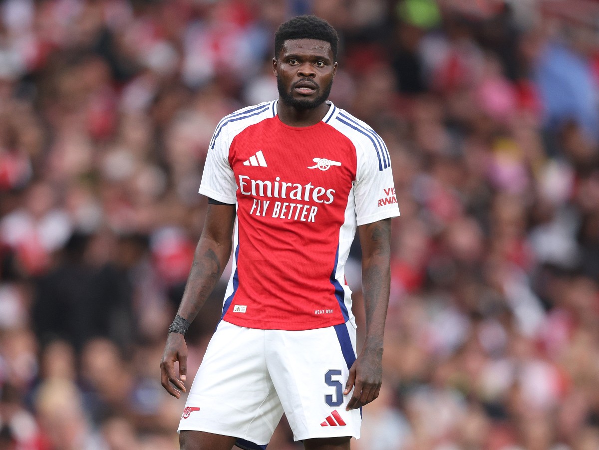 Thomas Partey avec Arsenal contre Leverkusen