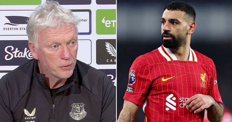 David Moyes et Mo Salah - l-affrontement au Merseyside derby