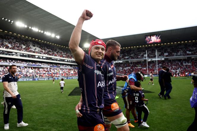 L’ailier international Louis Bielle-Biarrey a inscrit un doublé dimanche 4 mai 2025, lors de la demi-finale de la Champions Cup remportée par l’UBB face à Toulouse