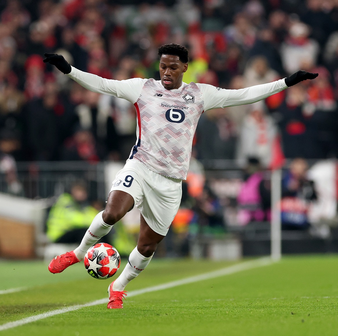 Jonathan David en action avec Lille