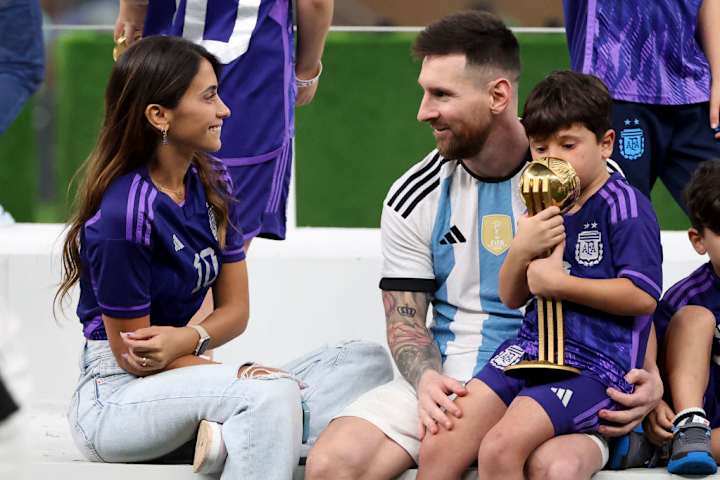 Lionel Messi, Ciro Messi et Antonella Roccuzzo Lionel Messi, Ciro Messi et Antonella Roccuzzo