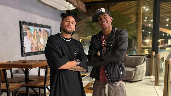 Neymar, Lamine Yamal. Neymar et Lamine Yamal ensemble